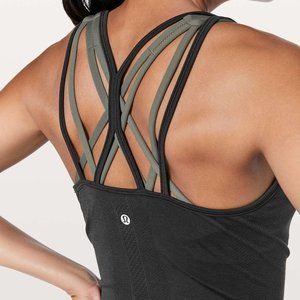 BNWT Lululemon Swifty Tech Strappy Tank Black Size 4